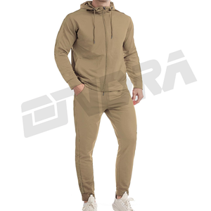 Custom Design Solid Color Mens Tracksuit Wholesale Premium Quality Two Piece Set <b>Jacket</b> and Pants Activewear Outfit - Product Image 2