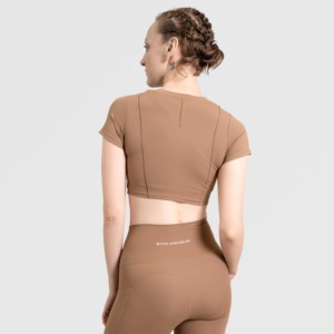 Crop top de fitness beige Align - Product Image 2