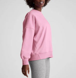 Sudadera Extra Grande para Mujer, Cuello Redondo, 100% Algodón, Felpa Gruesa de 450 GSM, Estilo Casual, Hip Hop, para Invierno y Otoño - Product Image 5