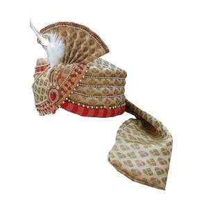 Jodhpuri Mariage pour homme Safa/Groom Pagdi/Turban pour mariage multicolore (Taille: 22 à 22.5 pouces) - Product Image 2