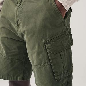 Short cargo multi-poches à taille élastique de créateur de qualité supérieure personnalisé Short cargo de coupe régulière en coton et élasthanne pour hommes - Product Image 5
