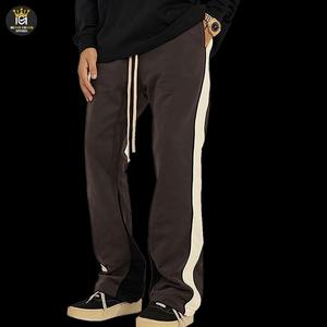 Pantalones de chándal de pierna ancha holgados acampanados con gradiente de lavado ácido para hombre con logotipo personalizado OEM, pantalones deportivos de algodón, pantalones acampanados para hombre 2026 - Product Image 5