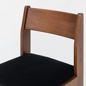 Nuevo modelo de silla de Bar de madera de teca natural con cojín Home Bar Muebles de interior al aire libre-Lola - Product Image 6