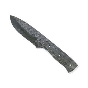 Couteau de chasse en acier damas haut de gamme lame vierge avec manche en bois pleine soie gaine en cuir pour usage industriel couteau de Camping - Product Image 4