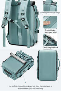 Рюкзак для путешествий, для женщин и мужчин, подходит для ноутбука 16 дюймов, водонепроницаемый складной рюкзак с отделением для обуви - Product Image 6