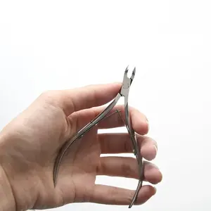 Pinzas calientes para cutículas de mandíbula completa Manual de alta calidad profesional, pinzas para esquinas de uñas de acero inoxidable, tecnología de forja en caliente ANAAIF - Product Image 2