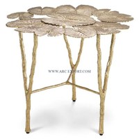 Table d'appoint de meubles de couleur marron foncé maison hôtels et cafés décorative luxe nouveauté Table d'appoint de café meubles faits à la main