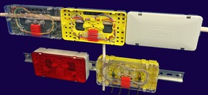 Caja de conexiones de cable para fibra óptica en riel DIN, para cables de fibra - Product Image 5