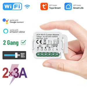 Fabricante Chino, Módulo de Cortina Inteligente Tuya con Wi-Fi de 2 Canales, Sin RF, Control por Aplicación y Voz, para Motor de Persiana Enrollable PST-C02 - Product Image 2