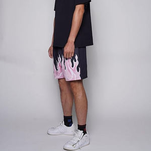 Shorts de basket-ball pour hommes en toile tricotée respirante à séchage rapide avec cordon de serrage, vêtements de sport décontractés, pantalon de course - Product Image 4
