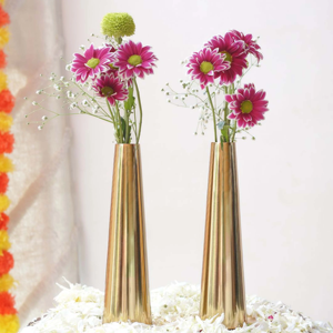 Excellents Vases Vases à fleurs en métal faits à la main de luxe avec un look minimaliste moderne Vases décoratifs durables en acier inoxydable à meilleur usage - Product Image 1
