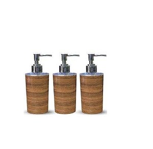 Ensemble d'accessoires de salle de bain en bois, 3 pièces, prix d'usine, ensemble de salle de bain, bouteille et utilisation manuelle Offre Spéciale - Product Image 1