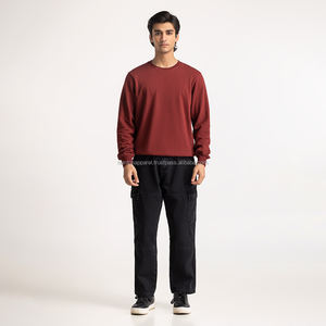 Nardon Apparel Sweat-shirt à manches courtes 100% coton pour homme personnalisé, col rond, sweat-shirt surdimensionné pour homme - Product Image 5