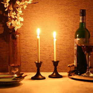 Bougeoirs noirs parfaits pour l'éclairage ambiant Ensemble de bougeoirs assortis Décor élégant pour n'importe quelle pièce - Product Image 1