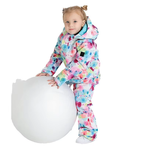 Custom Waterproof Breathable Printed Winter Mens Ski Suit Windproof Snowboard Suit Winter Snow Suit - Product Image 5