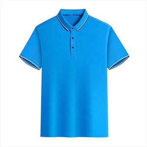 Polos unis à manches courtes Chemises polo de golf décontractées Vêtements personnalisés pour hommes Chemises polo de golf vierges en coton de grande taille - Product Image 2