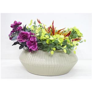 Vantage moderne indien classique Look fleur Vase métal enduit de poudre Handi Design Premium coloré maison/mariage décoration Vases - Product Image 1