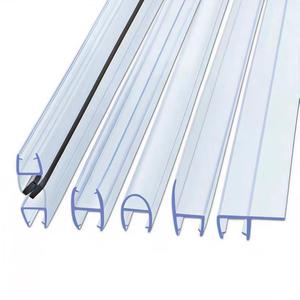 แถบยางกันน้ำ PVC แบบขยายขอบ ตัดตามสั่ง ขายส่ง สำหรับประตูกระจกห้องอาบน้ำ แยกพื้นที่แห้ง-เปียก - Product Image 4