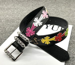 Nuova Fibbia a Rullo in Lega d'Argento Incisa con Design Traforato per Cinture in PU Plastica Stile Punk High Street per Uomo e Donna - Product Image 5