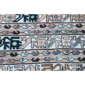 Vintage Rug, 2.1x3.9 ft Small Rug, <b>Brown</b> Persian <b>Wool</b> Turkish Rug - Product Image 5