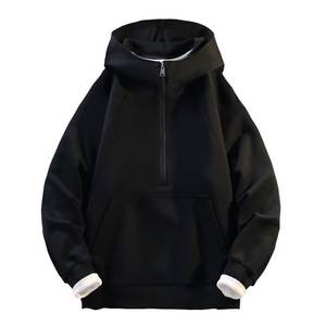 <b>Mens</b> Sweatshirt 2025 <b>Mens</b> <b>Quarter</b> <b>Zip</b> Hoodies Plain Fashion Fall Pullover Hooded Sweatshirt Long Sleeve - Product Image 5