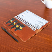 Portefeuille porte-chéquier en cuir véritable de style vintage, blocage RFID, fermeture éclair, haute qualité, logo personnalisé gravé au laser