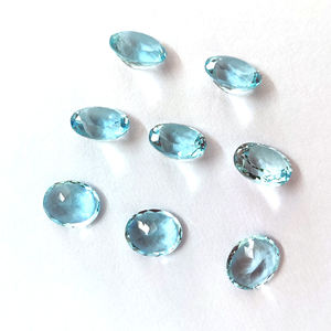 พลอยสีฟ้าใสทรงวงรี9X7มม.,อัญมณีสีฟ้าใส่สบาย - Product Image 6