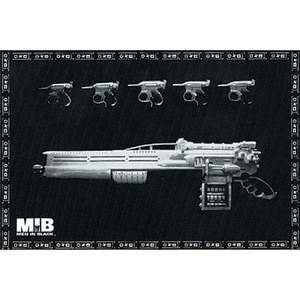 Carte postale Hommes en noir, élégante carte de vœux mettant en scène des personnages de films emblématiques - Product Image 1