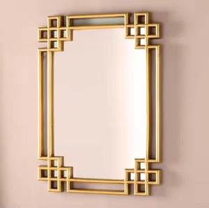 Espejo de pared con marco de Metal de lujo, Diseño Artesanal, espejo decorativo elegante para dormitorio, sala de estar - Product Image 2