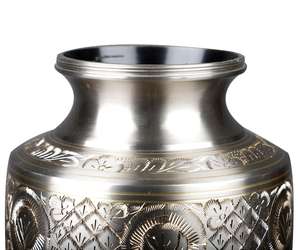 Exquisite Solid Brass Cremation Urn <b>for</b> Human <b>Ashes</b> Pewter Funeral Urn <b>for</b> <b>Ashes</b> Adult Handcrafted Made from High Quality Brass - Product Image 3