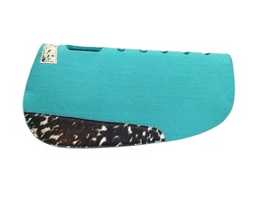 Almohadilla de sillín de doma occidental contorneada personalizada de alta calidad, fieltro de lana con carcasa de cuero y forro de tela para montar a caballo - Product Image 5