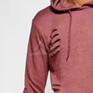 Hot Sale Customized Men's Hooded <b>Distressed</b> Tracksuit Casual Fashion Wear for Winter Plus Size Options Solid Pattern Online - Product Image 5