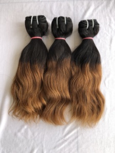 Directo indio de alta calidad 14 ''para mechones ondulados Ombre extensión de cabello Remy virgen de templo indio crudo precio al por mayor de un solo donante - Product Image 4