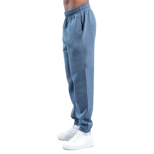Custom Logo Men <b>Jogger</b> Sweatpants 80% Cotton 20% <b>Polyester</b> Breathable Oversized Plain Training Loose Fit for Spring Casual Wear - Product Image 3