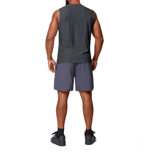 Wholesale Custom Men Soft Breathable Cotton <b>Sleeveless</b> <b>T</b>-<b>Shirt</b> Casual Gym Wear Vest - Product Image 2