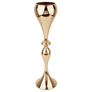 Elegant Modern Silver <b>Tall</b> Coastal Iron Flower <b>Vase</b> Handmade Aluminum <b>Floor</b> <b>Vase</b> for Home Living Room Wedding or Hotel Decor - Product Image 2