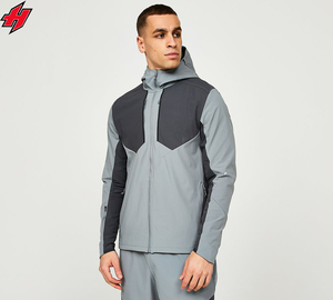 Conjunto de chándal cortavientos de dos piezas con bloque de Color de nueva tendencia, conjuntos de prendas de vestir para hombre, chaqueta cortavientos de nailon, conjuntos de chándal para correr - Product Image 4