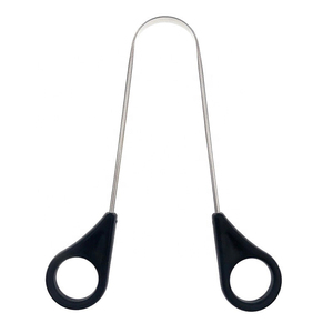Professional Stainless Steel Tongue <b>Scraper</b> Double-Sided U-Shaped Design Custom Logo High Quality Metal Body Plastic Handle - Product Image 2