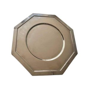 Plaque de chargement métallique réutilisable durable conçue pour le service de traiteur restaurant mariages banquets vacances décoration haut de gamme - Product Image 2