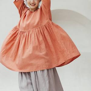 Vintage Floral Lace Cotton Babydoll Tunic <b>Top</b> for <b>Women</b> Regular Fit ODM - Product Image 4