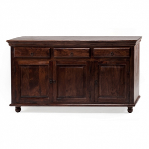 ตู้เก็บของไม้มะม่วงธรรมชาติคุณภาพสูงโบราณพร้อม 3 ลิ้นชักและ 3 ประตูสําหรับห้องนั่งเล่นในบ้าน - Product Image 1