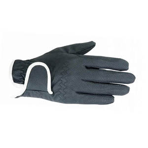 Guantes de equitación de piel sintética para mujer, color sólido, con agarre, ajuste regular para montar a caballo - Product Image 2