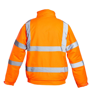 Chaqueta de Trabajo de Seguridad Impermeable de Alta Visibilidad Naranja Black Rock, ANSI Clase 2, para Hombre y Mujer, Logotipo Personalizable, Reflectante, OEM - Product Image 2
