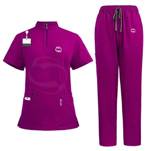 Uniformes d'allaitement personnalisés pour femmes derniers ensembles de gommage d'été toile élégante et résistante conçue pour les hôpitaux - Product Image 1