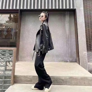 Veste en cuir véritable longueur standard 2024 Manteau homme Hiver Manteau long Modèle locomotive Qualité peau de mouton Imperméable Coupe-vent - Product Image 3