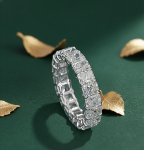 Aniva Jewels - Anillo de Eternidad de Oro de 14K con Diamante Cultivado en Laboratorio, Corte Brillante Redondo, Certificado IGI, Estilo Étnico para Mujer - Product Image 2