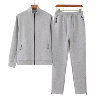 Conjunto Deportivo de Invierno para Hombre, 2 Piezas, con Logotipo Personalizado, de Alta Calidad, Estampado, Talla Grande, Informal, Transpirable, de Secado Rápido, 100% Poliéster