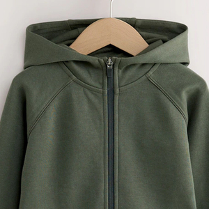 Sweats à capuche ajustables en polaire respirante pour un confort optimal – Collection Hiver 2026 Couleur Unie / Collection Hiver pour Acheteurs en Gros avec Fermeture Éclair - Product Image 2