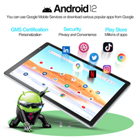 PRITOM B10-M10 Tablet PC Android 12 10.1 Inci 1280 X 800 Quad Core 3GB RAM 64GB Wi-Fi USB Tipe C Untuk Penggunaan Bisnis
