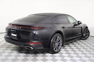 2024 P O R S C H E Panamera 4 AWD ใช้ทำความสะอาดพวงมาลัยซ้ายเครื่องยนต์เทอร์โบเบาะหนังสีดำภายในยาง R19